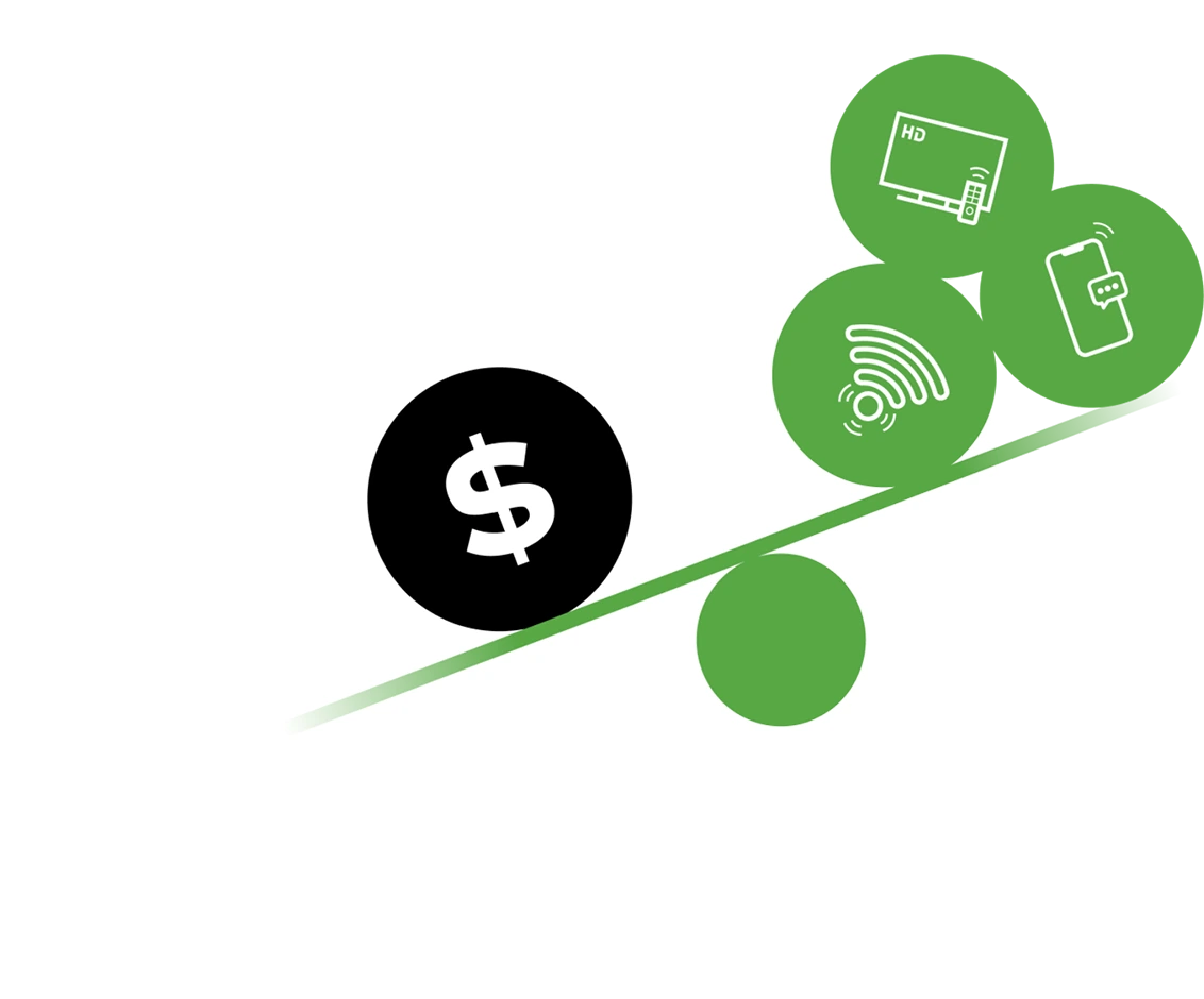 Switch, Stack, and Save up to $30/month with DIRECTV and mobile stacked on ALLO's high-speed fiber internet.